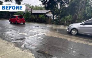 TINGNAN: Natapos na ng Department of Public Works and Highways (DPWH) ang pagsasa-ayos ng kalsada sa ilang bahagi ng Atimonan, Quezon